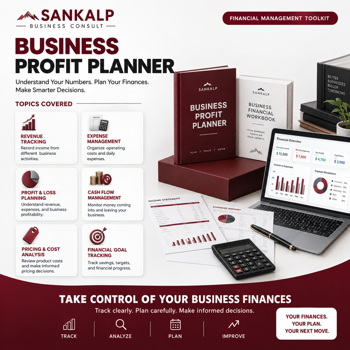 Business Profit Planner | Revenue, Expense and Cash Flow Management